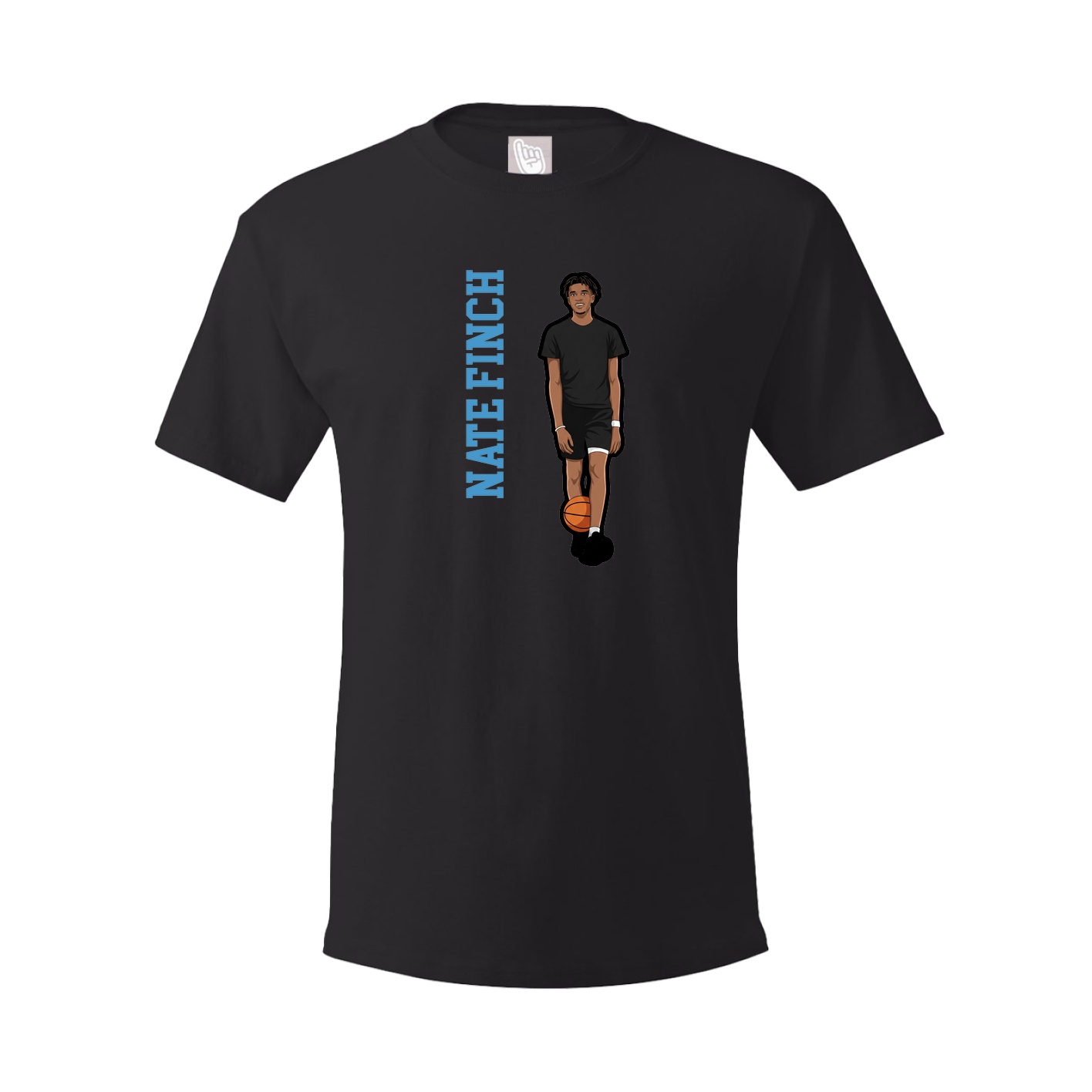Tee — Name Vertical in Black