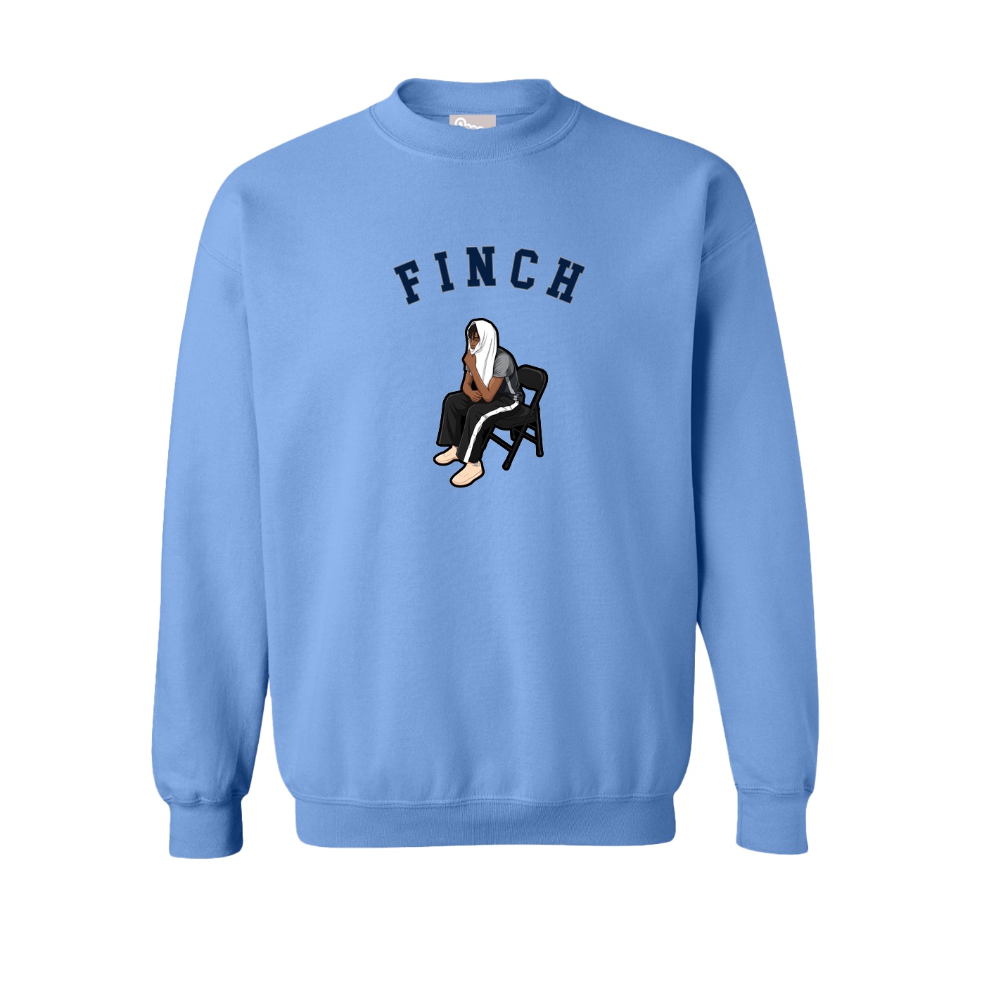 Fleece Crew — Shirsey Arch in Powder Blue