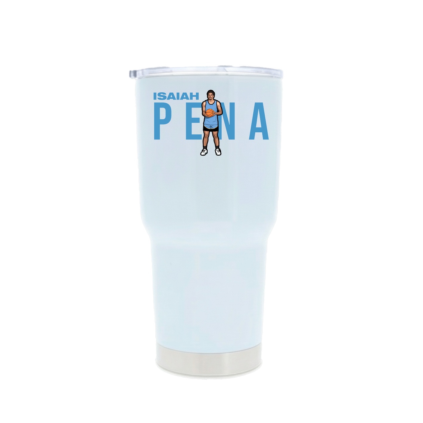 30oz Stainless Steel Tumbler — Player Name in White