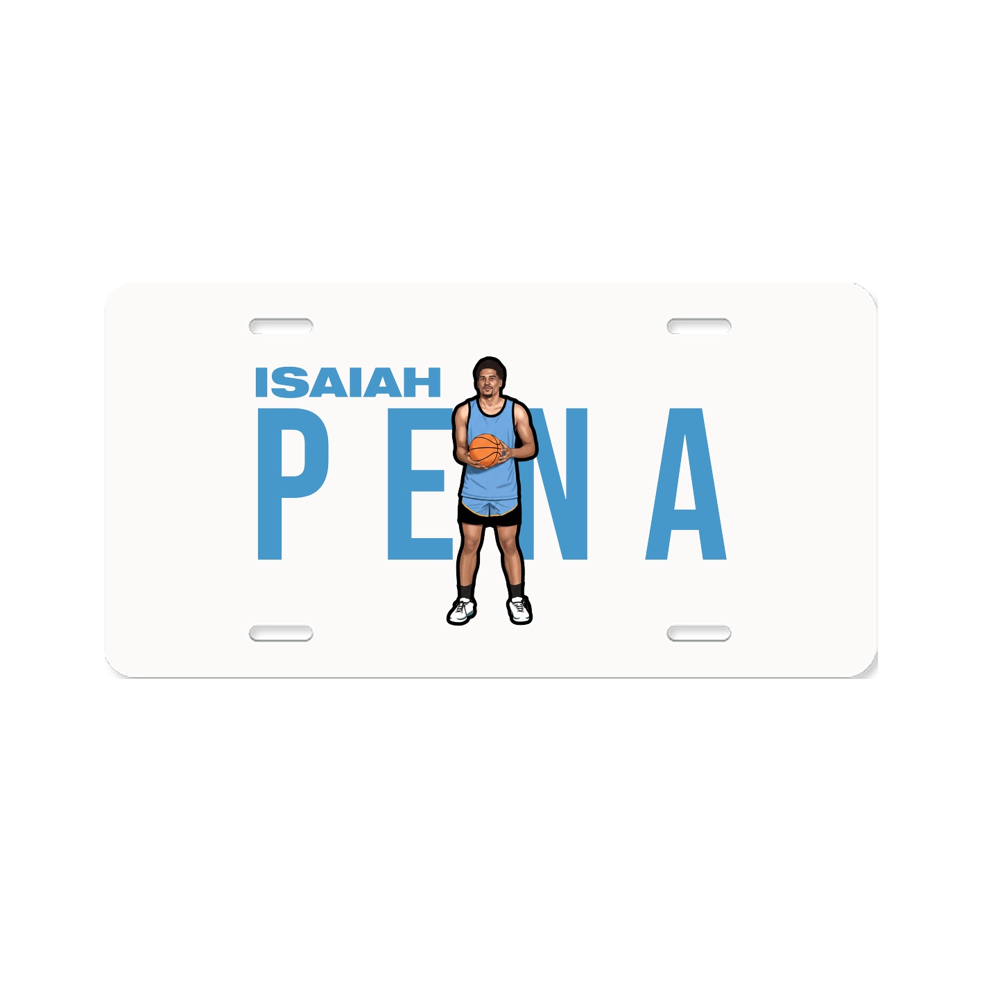 License Plate — Player Name in Classic