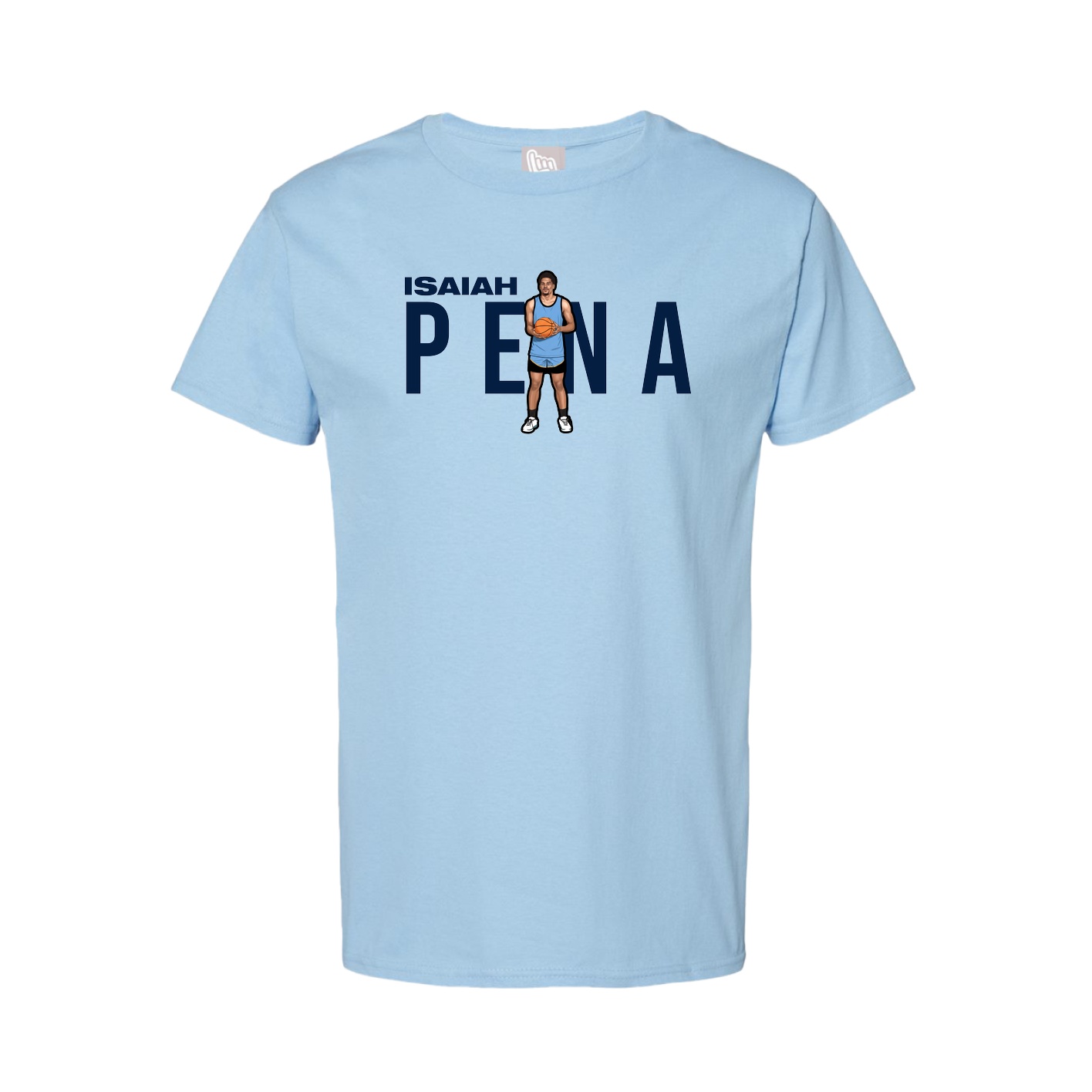 Youth Tee — Player Name in Light Blue