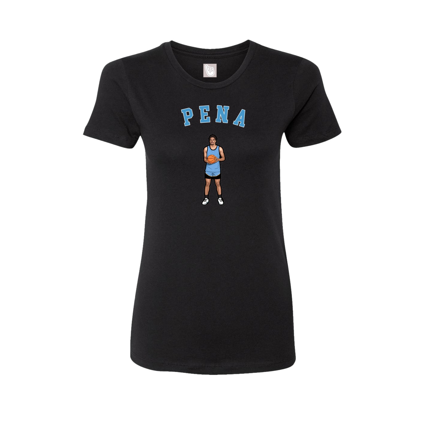 Fitted Women's Tee — Shirsey Arch in Black