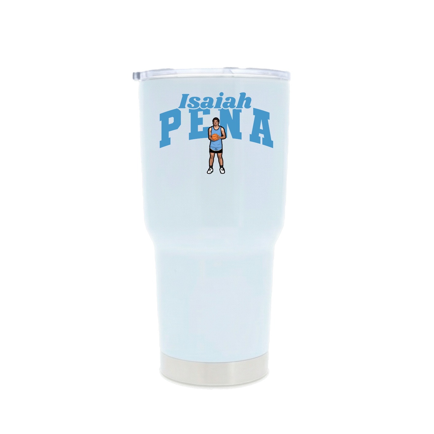 30oz Stainless Steel Tumbler — Signature Arch in White