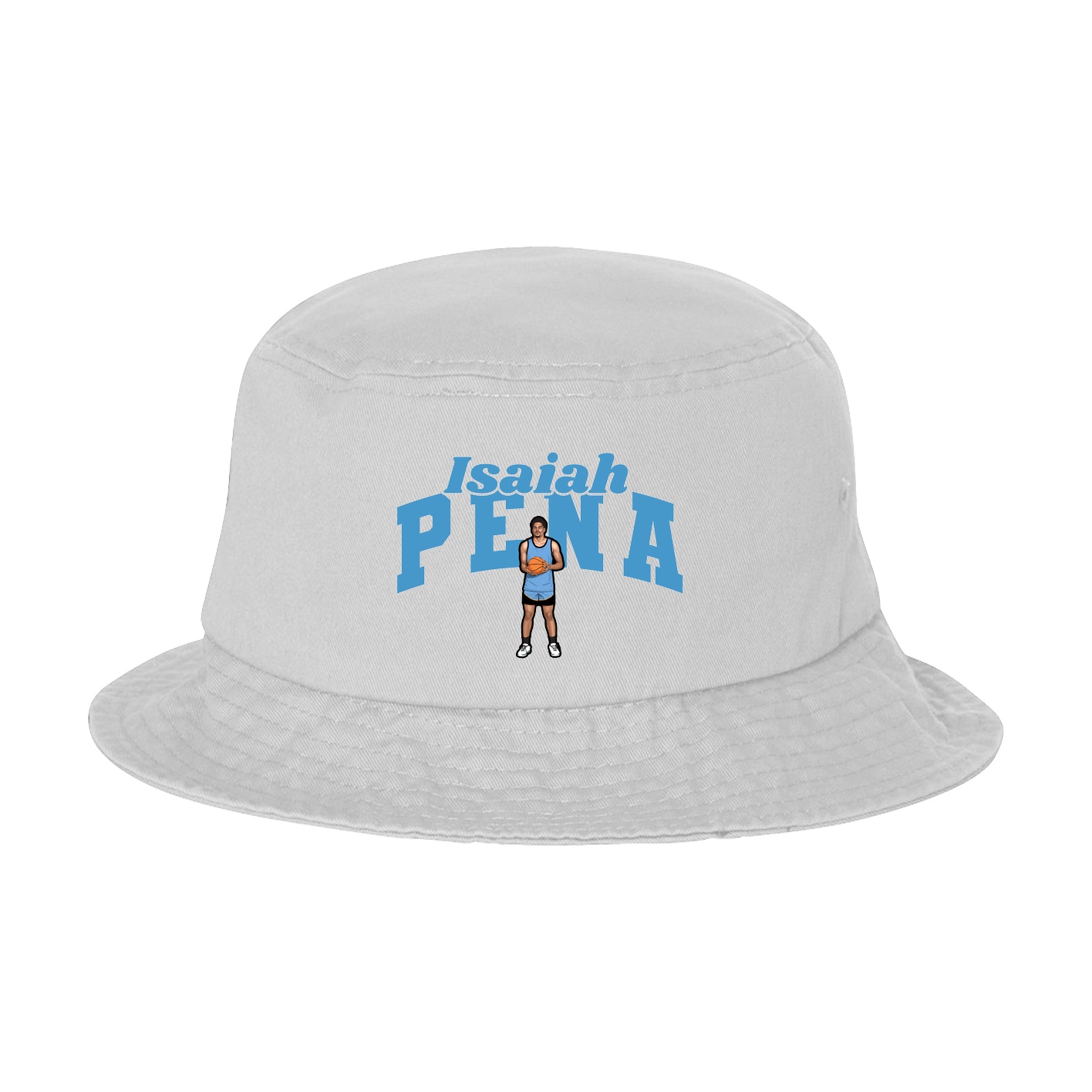 Bucket Cap — Signature Arch in White