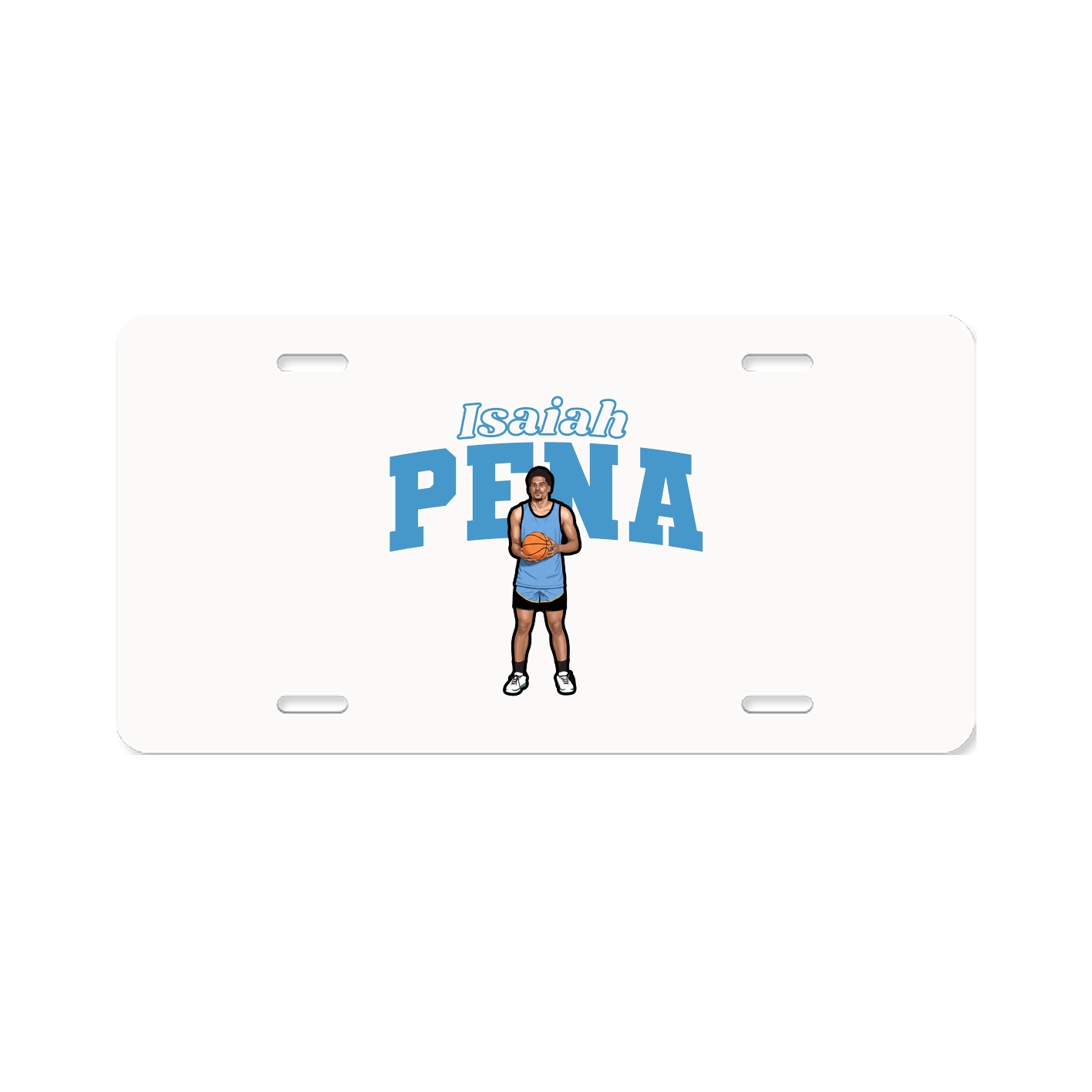 License Plate — Name Arch in Classic