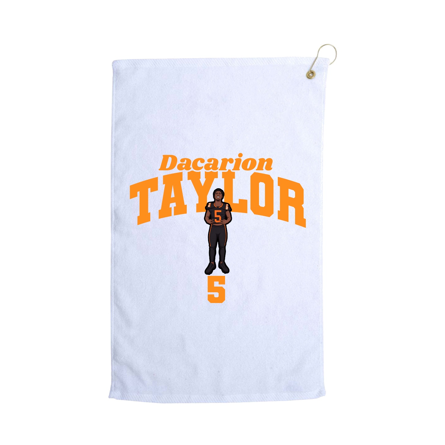 Golf Towel — Signature Arch in White