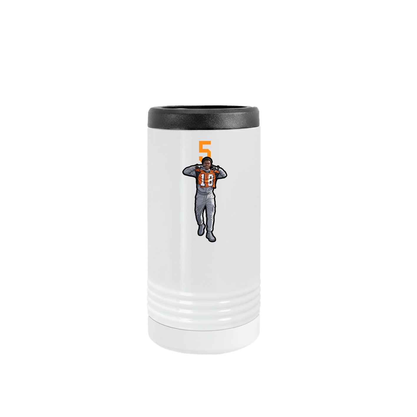 Slim Beverage Holder — Number Top in White