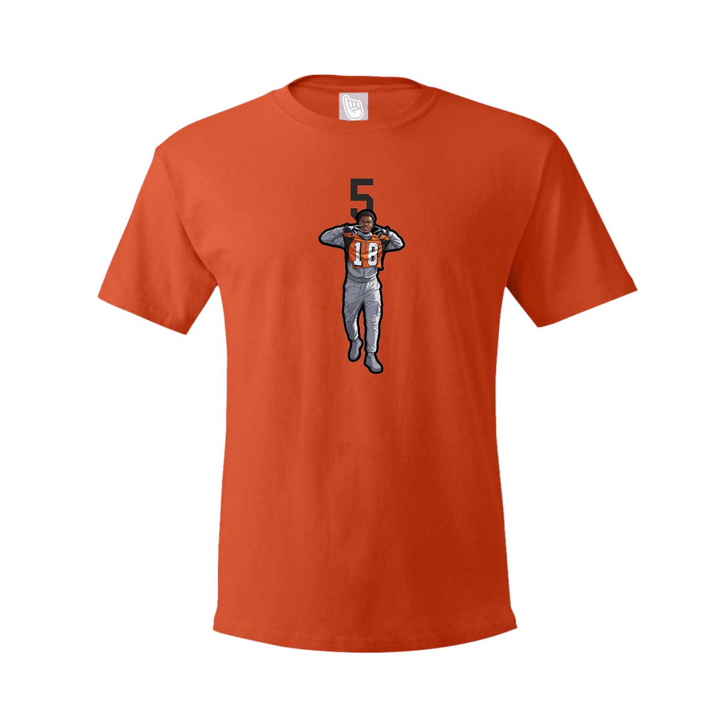 Tee — Number Top in Orange