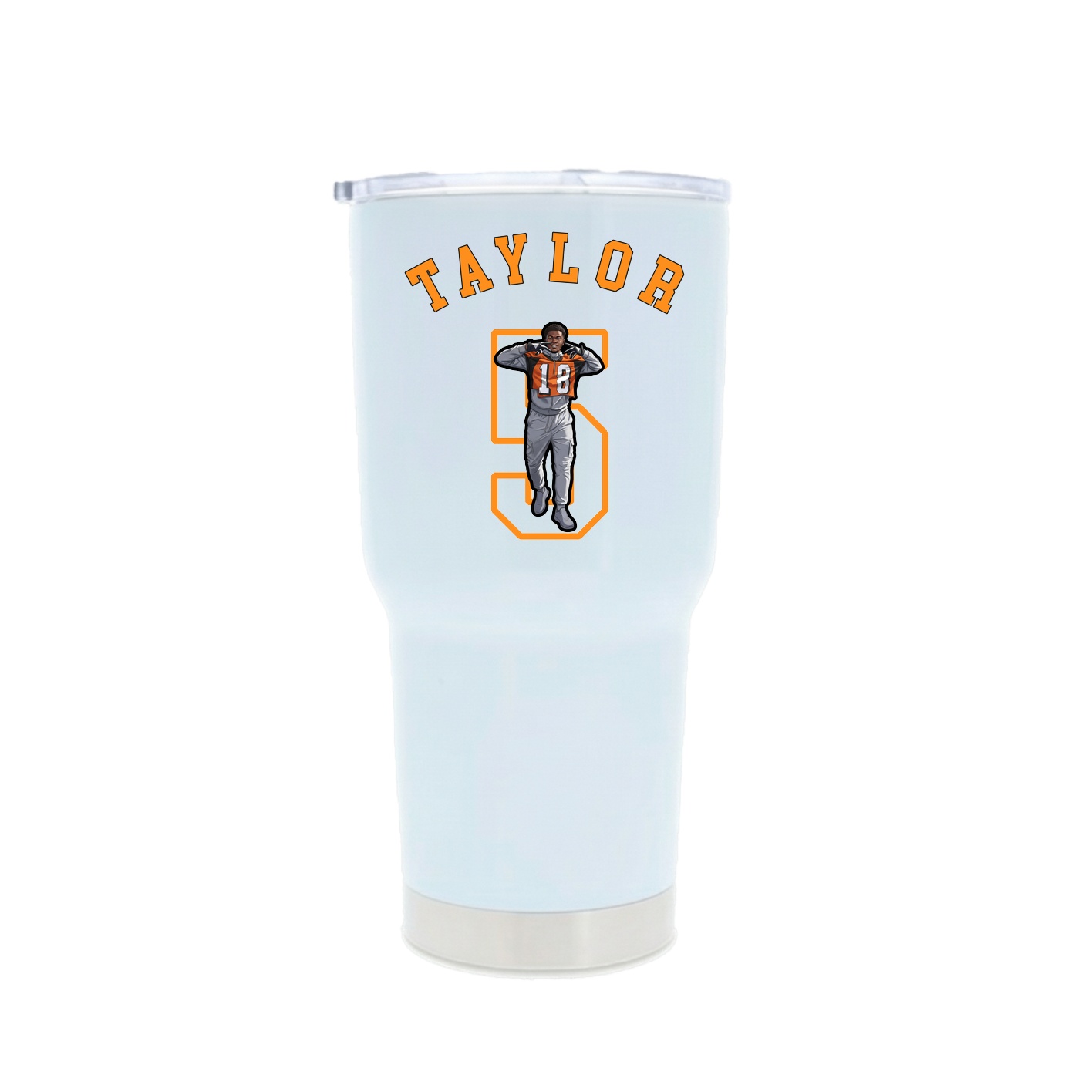 30oz Stainless Steel Tumbler — Shirsey Arch in White