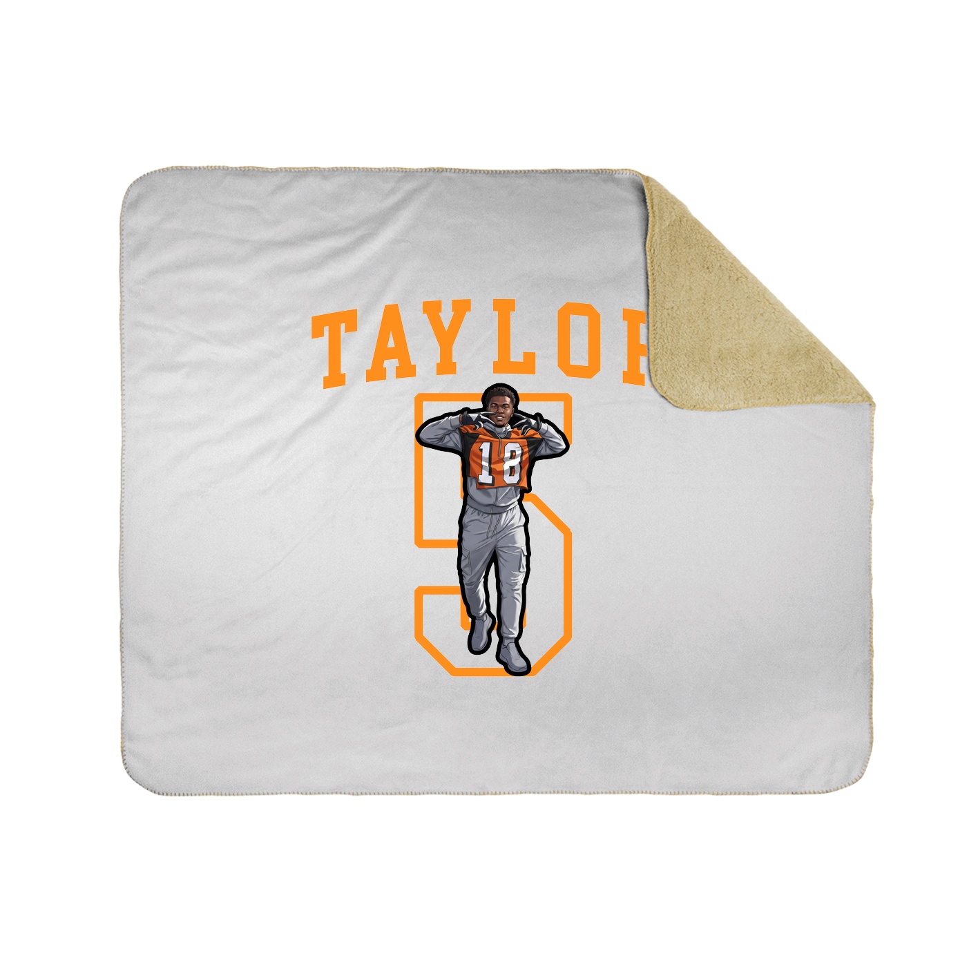 Throw Blanket — Shirsey in White