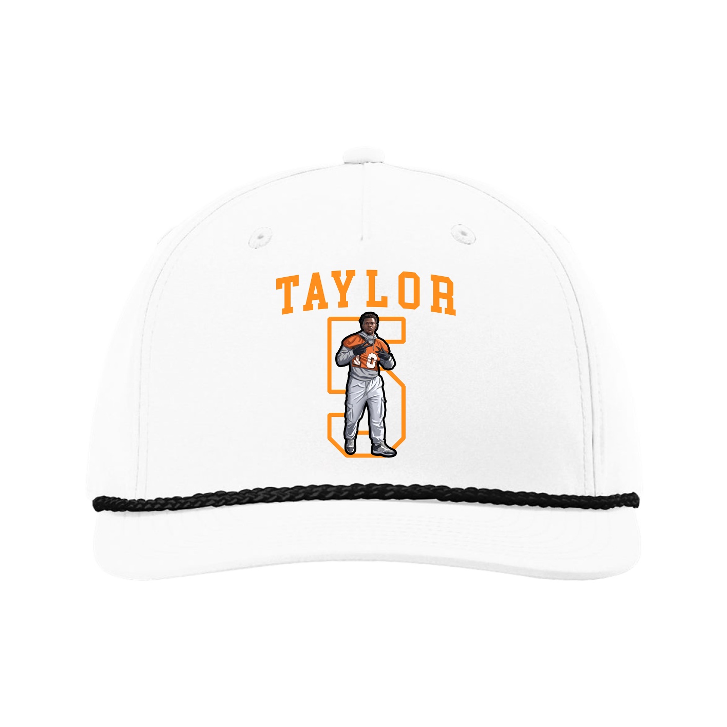 Five-Panel Classic Rope Cap — Shirsey in White