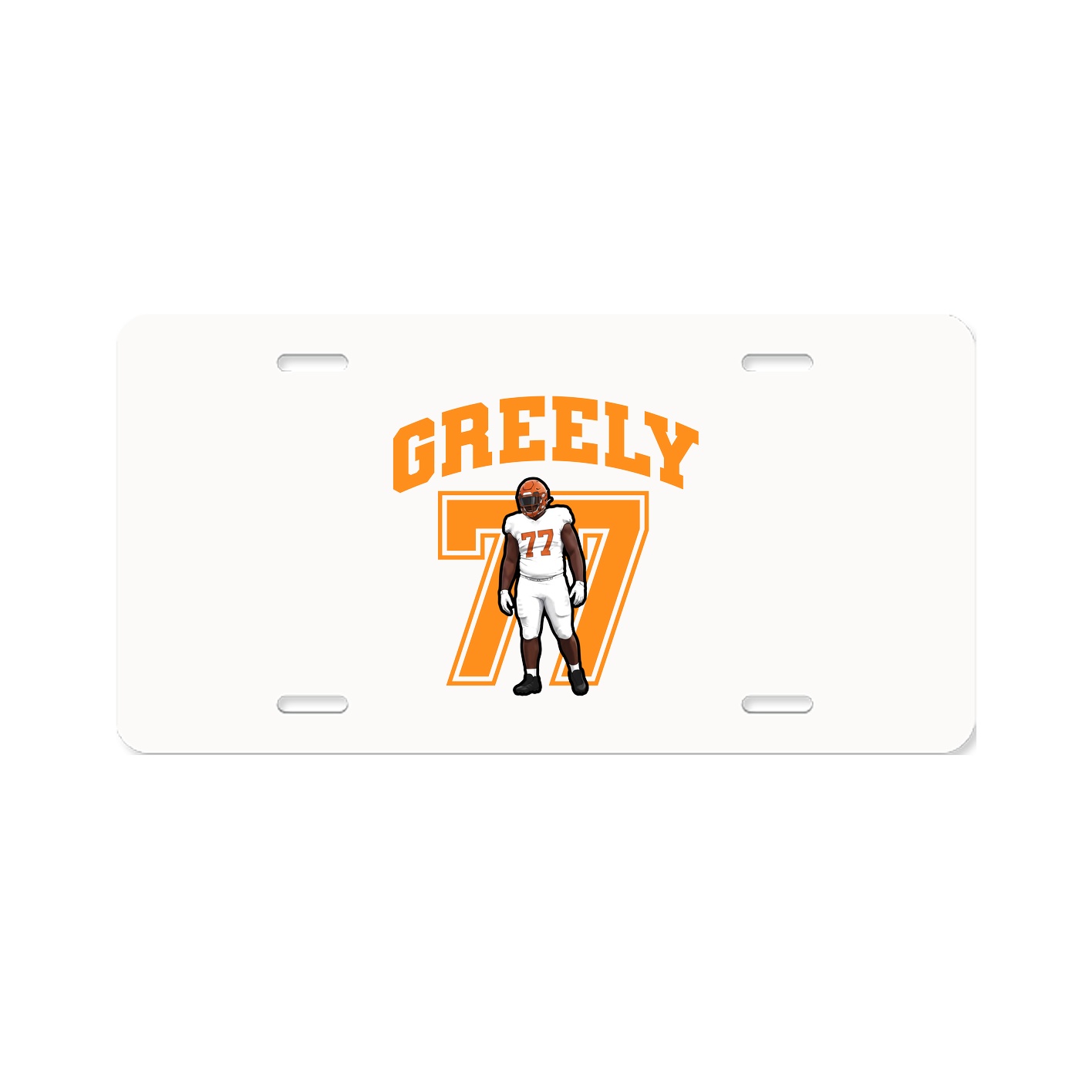 License Plate — Number in Classic