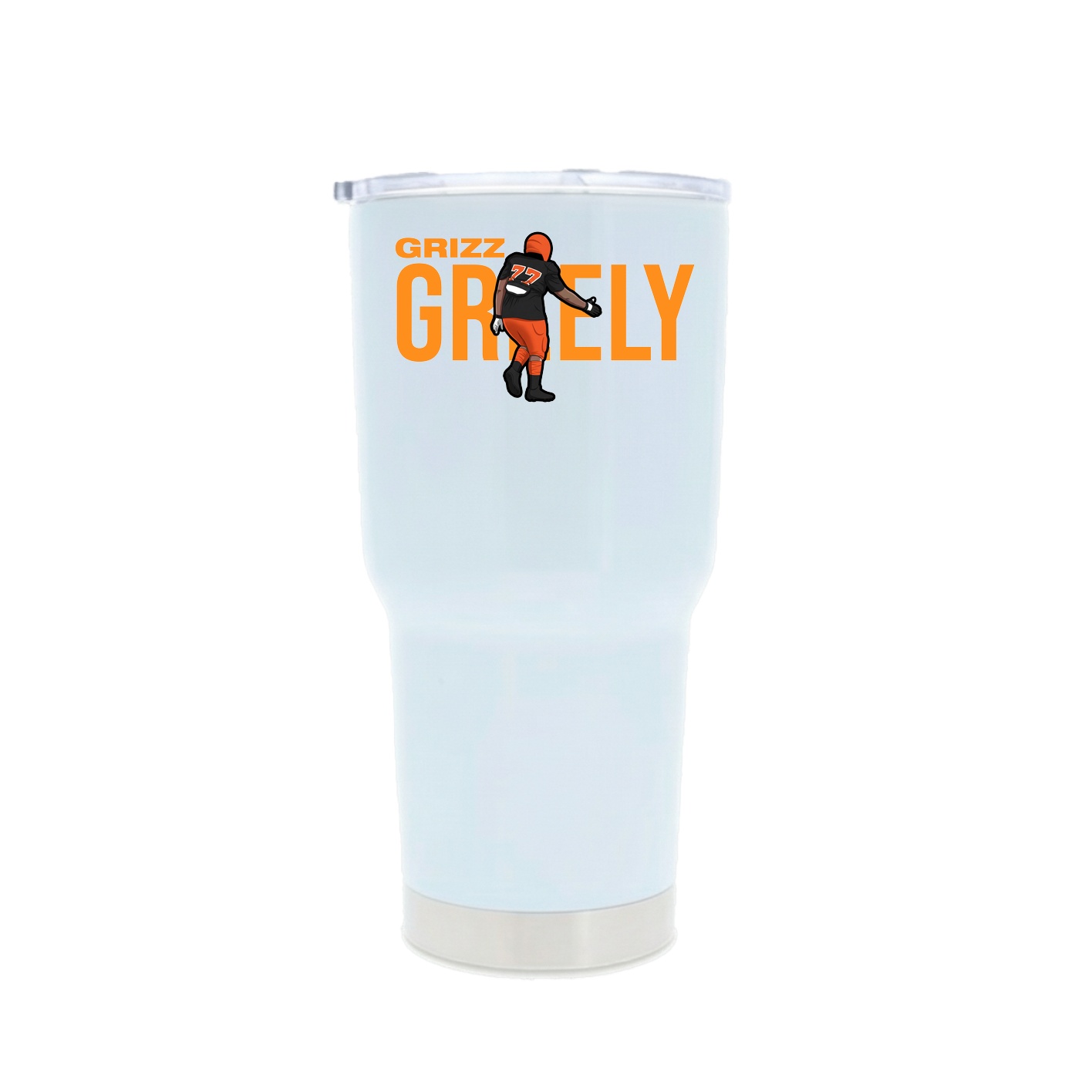 30oz Stainless Steel Tumbler — Player Name in White