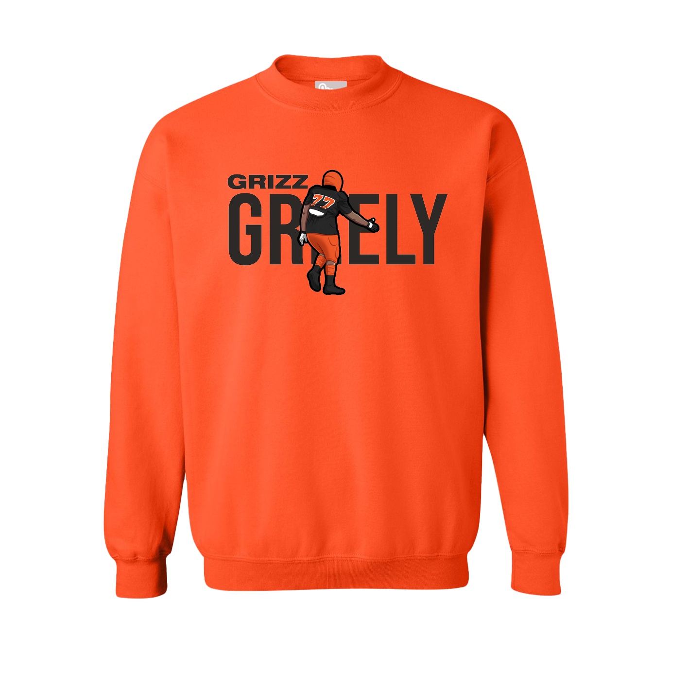Fleece Crew — Player Name in Orange