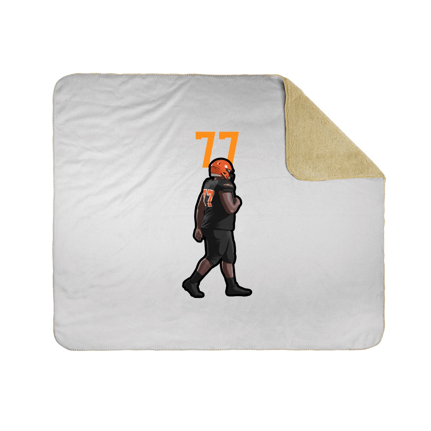 Throw Blanket — Number Top in White