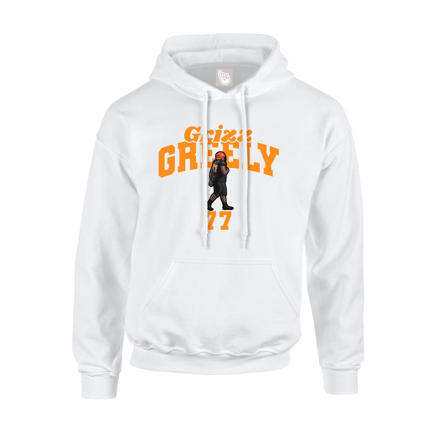 Hoodie — Signature Arch in White