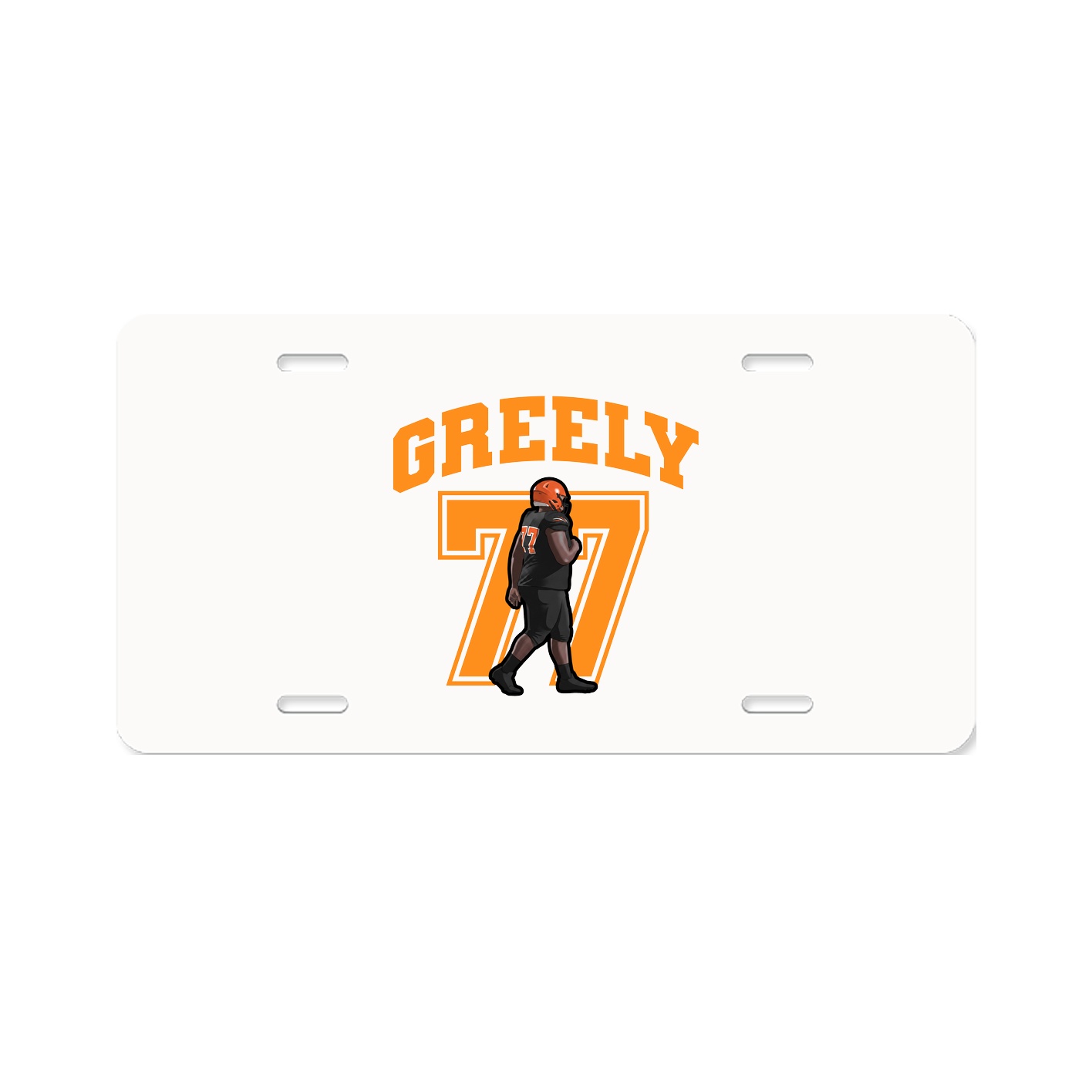License Plate — Number in Classic