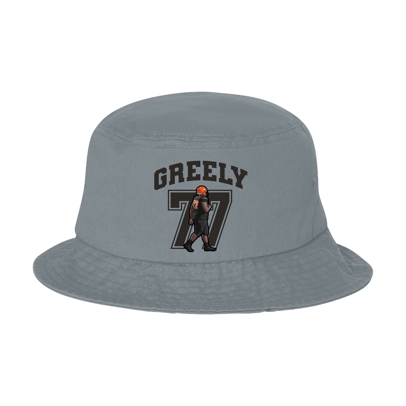 Bucket Cap — Number in Grey