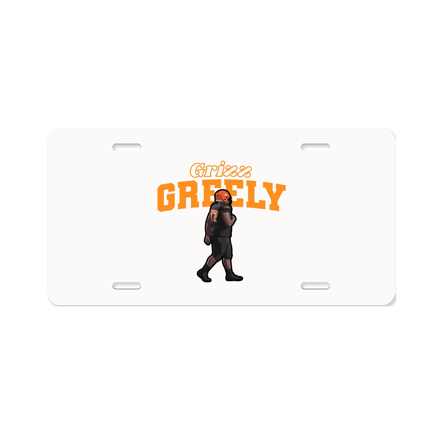License Plate — Name Arch in Classic