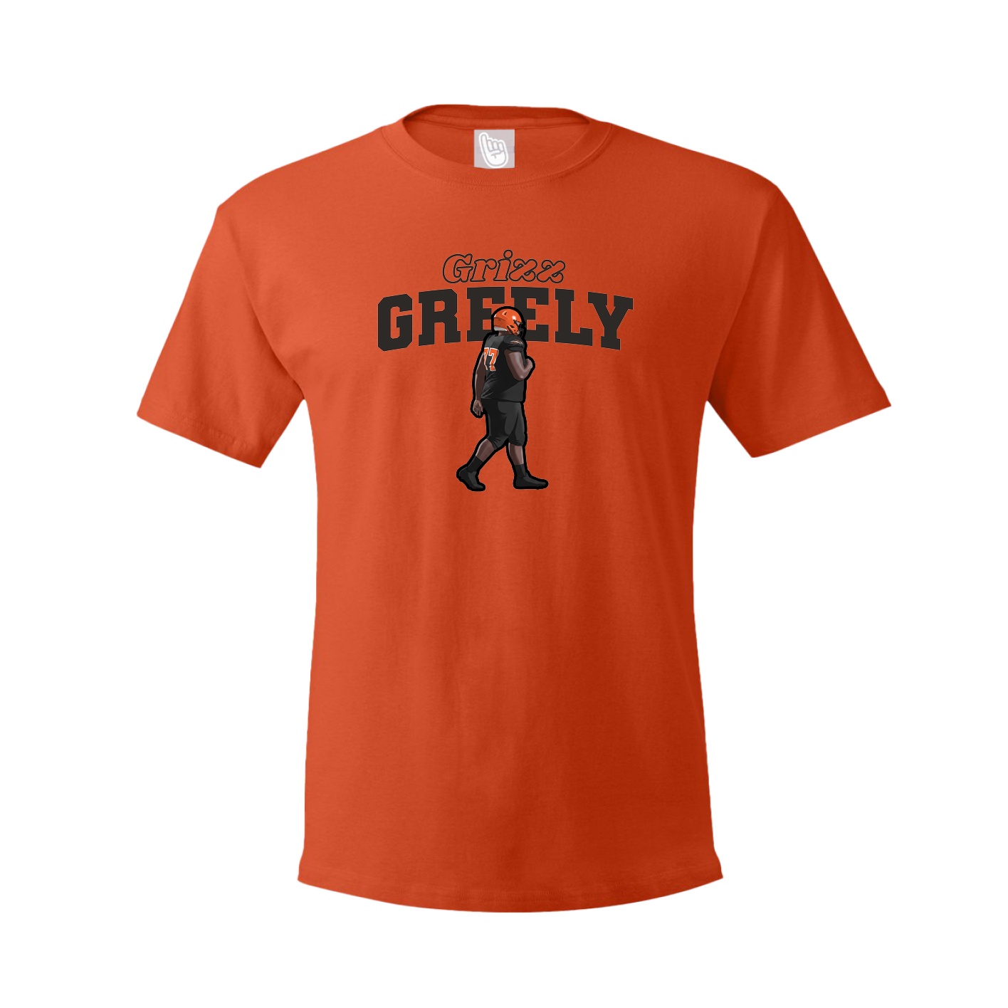 Youth Tee — Name Arch in Orange