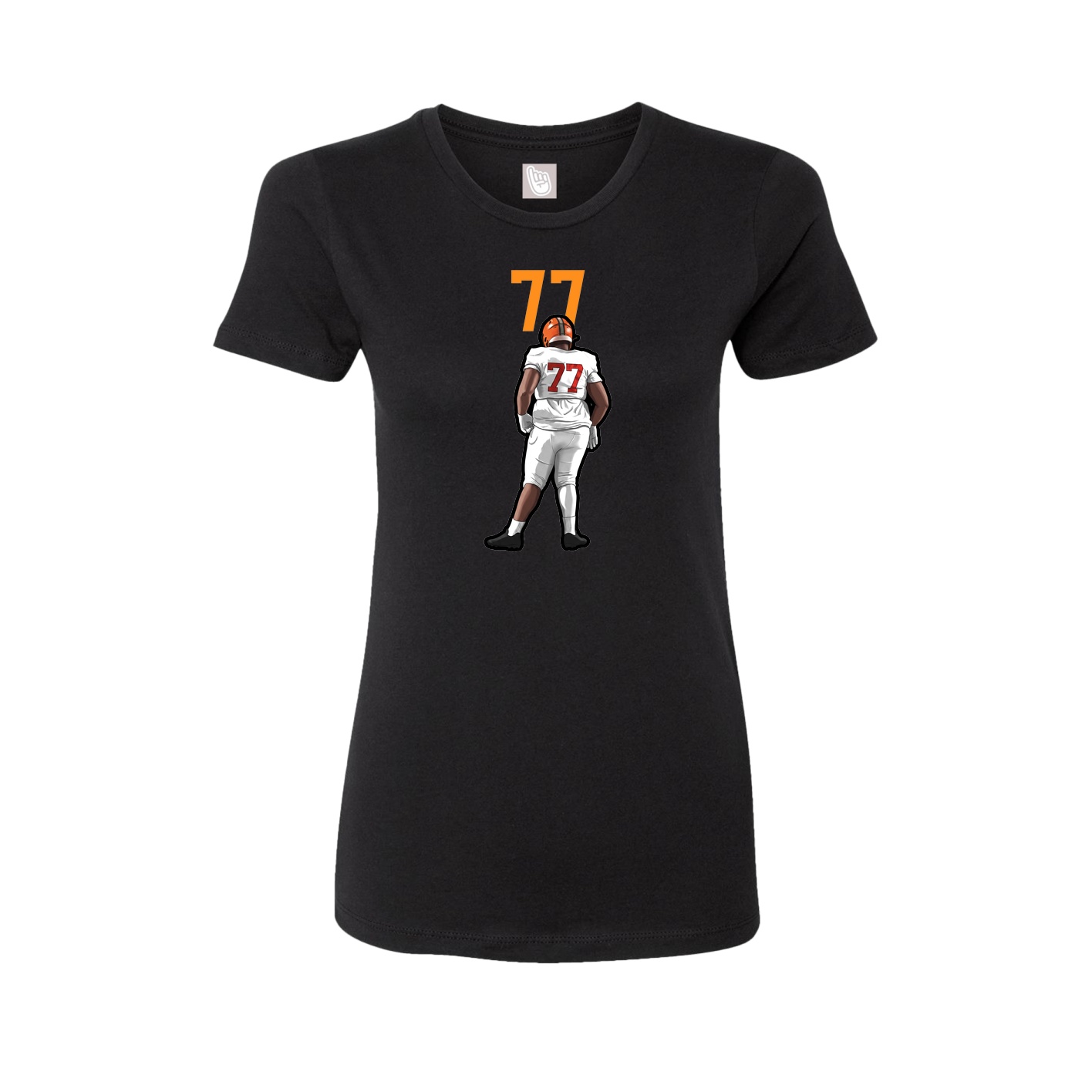 Womens Tee — Number Top in Black