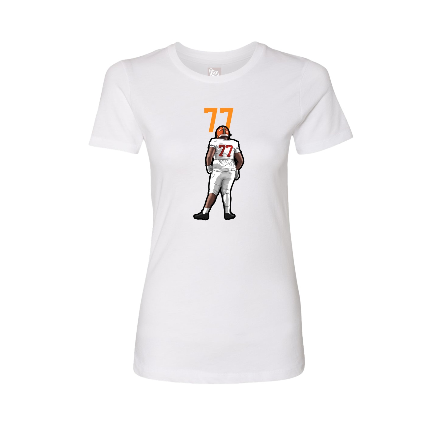 Womens Tee — Number Top in White