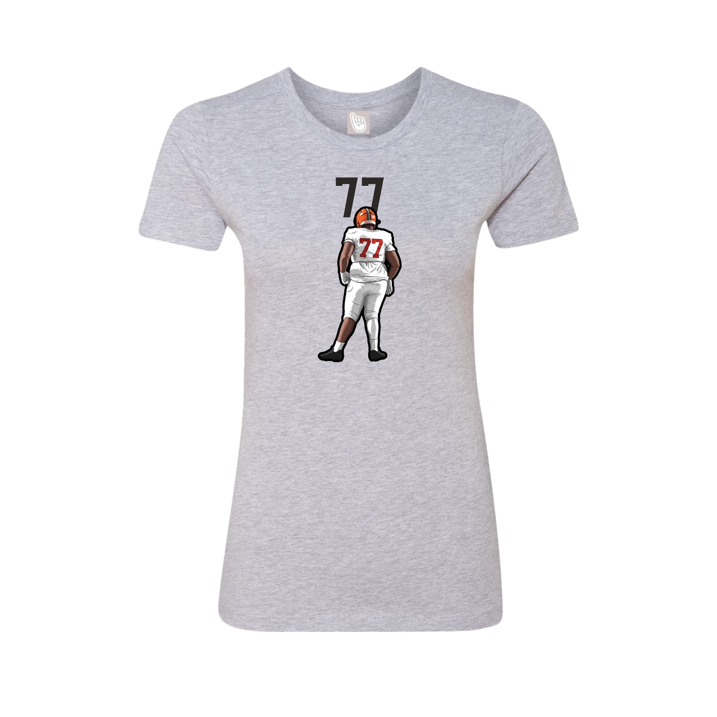 Womens Tee — Number Top in Grey