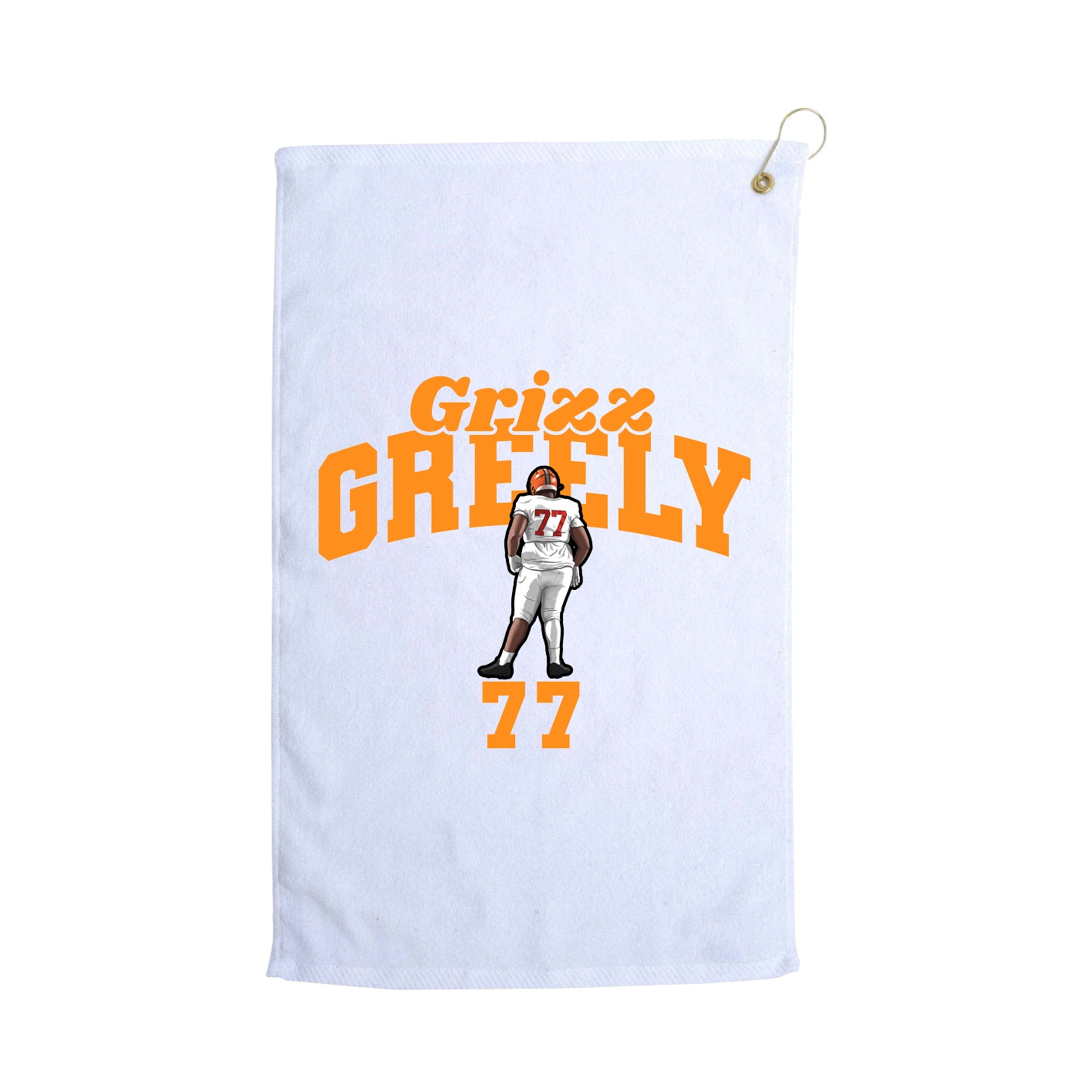 Golf Towel — Signature Arch in White