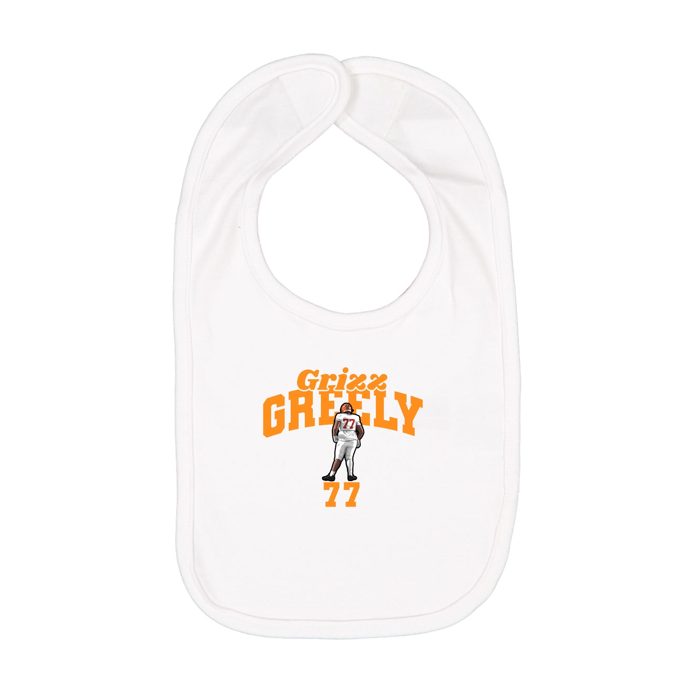 Infant Bib — Signature Arch in White