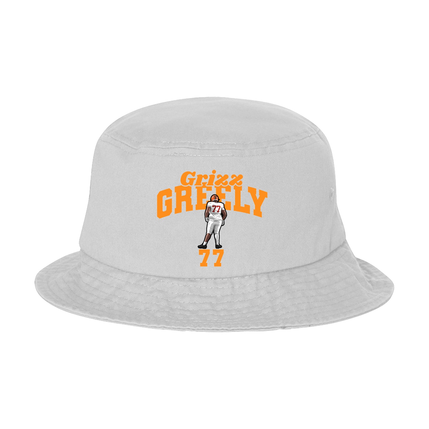 Bucket Cap — Signature Arch in White