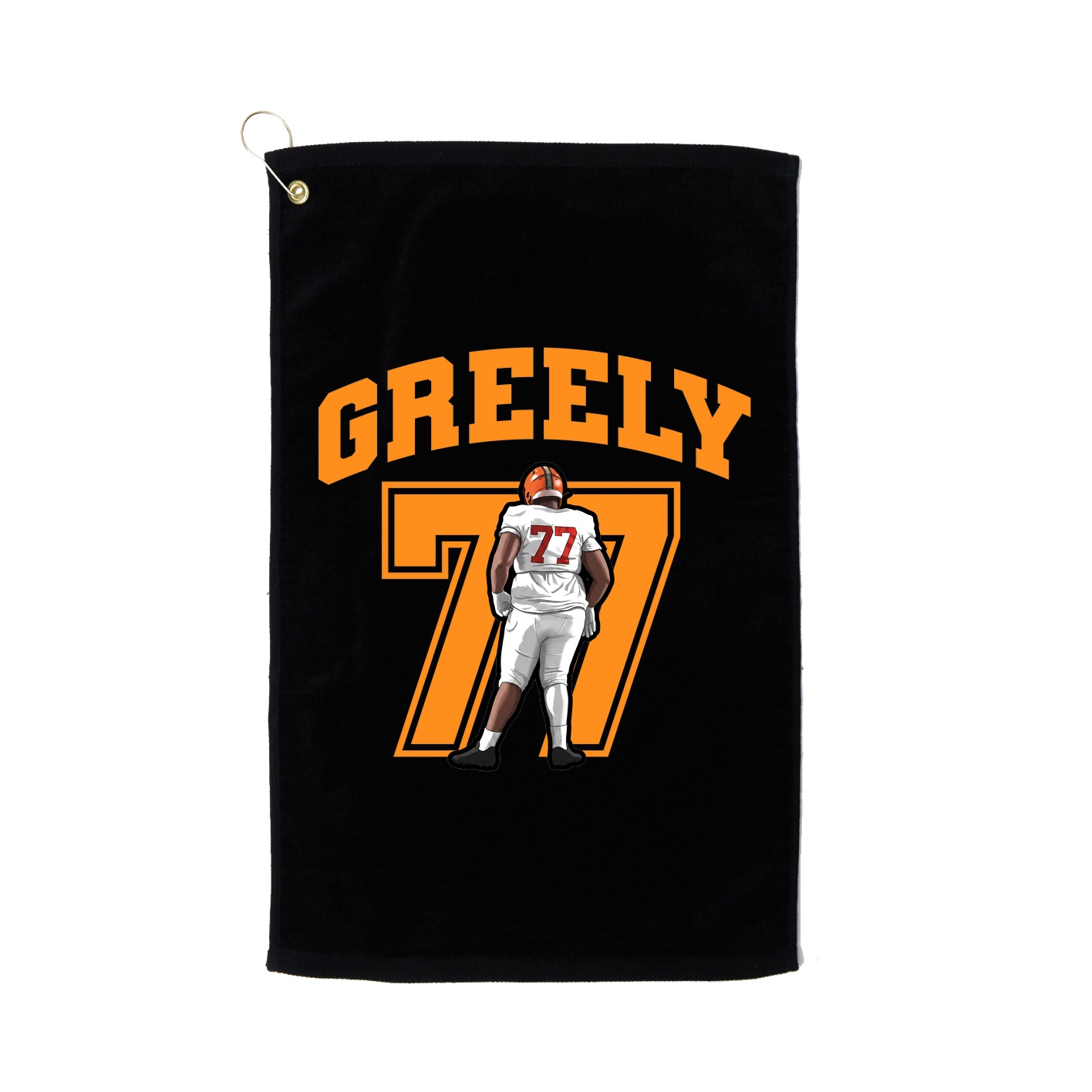 Golf Towel — Number in Black