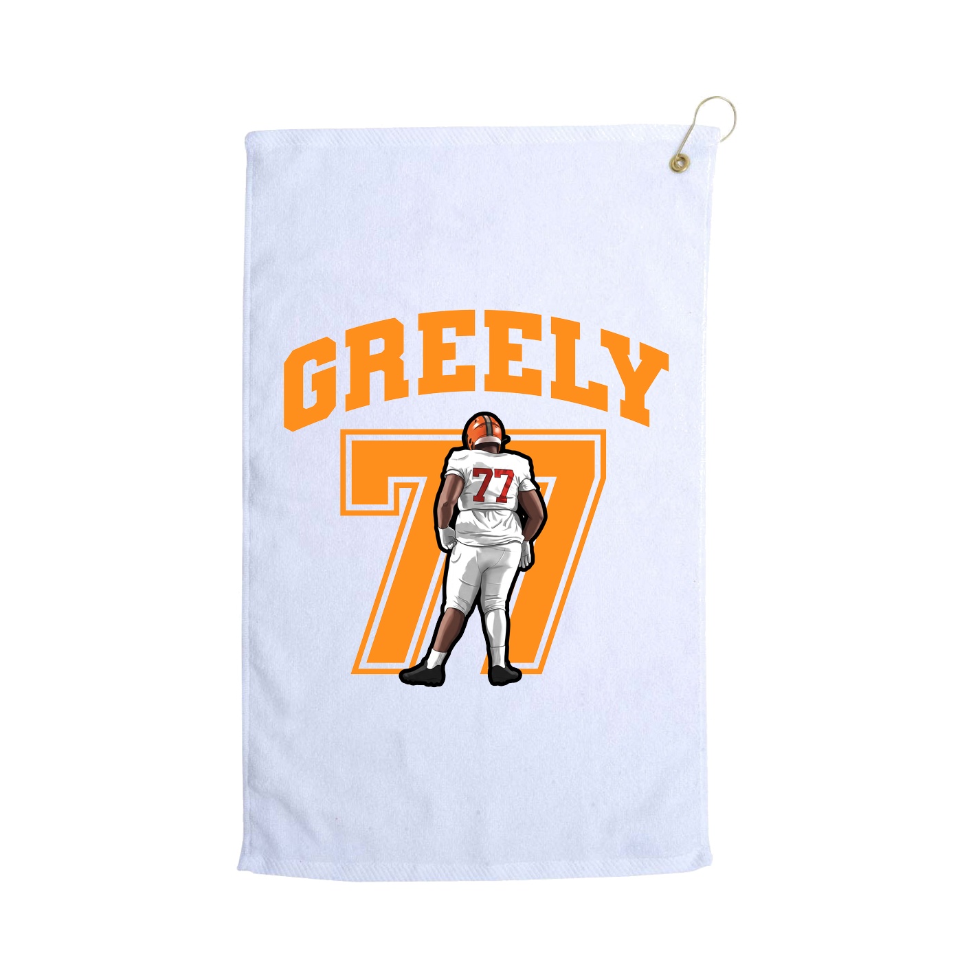 Golf Towel — Number in White