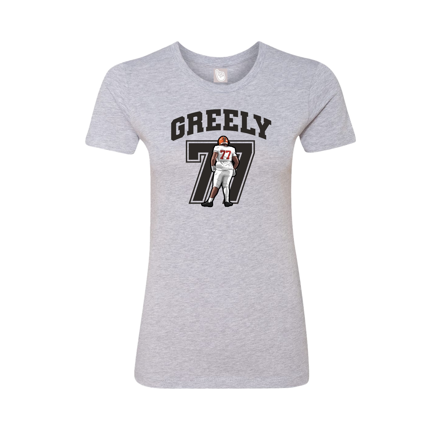 Womens Tee — Number in Grey