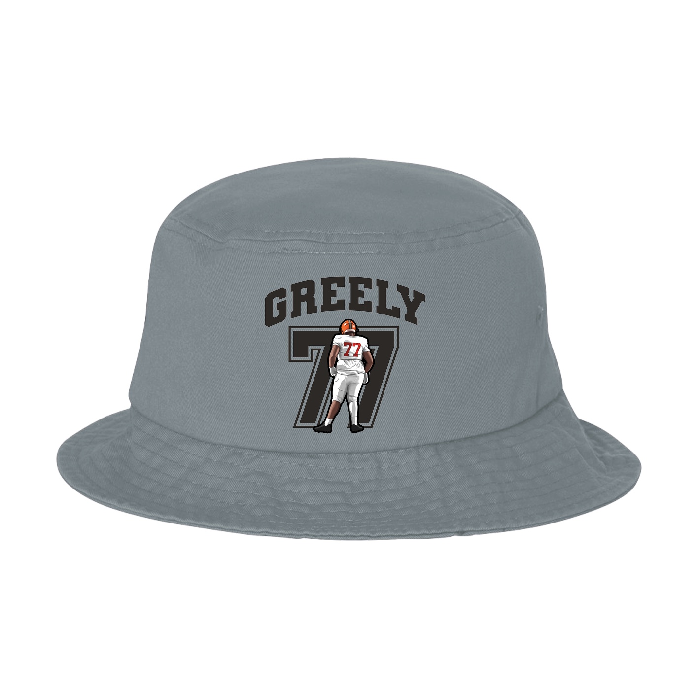 Bucket Cap — Number in Grey
