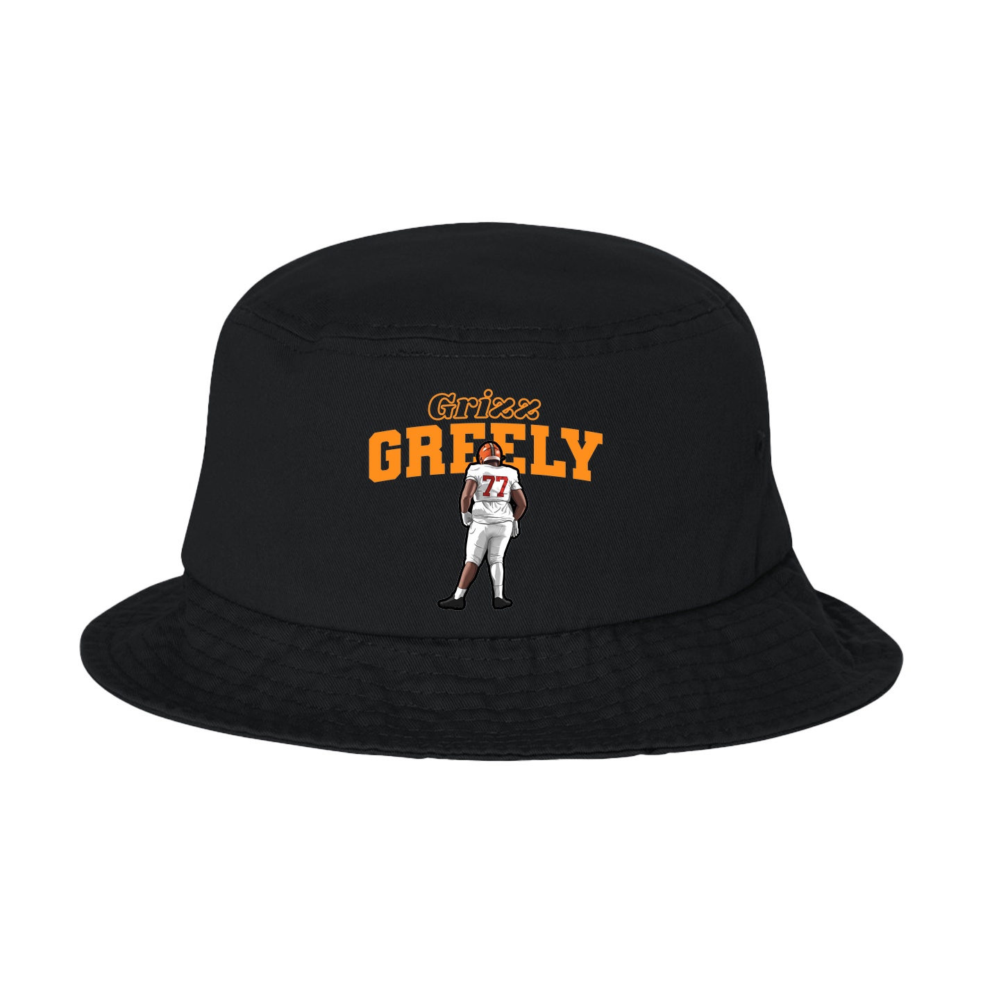 Bucket Cap — Name Arch in Black