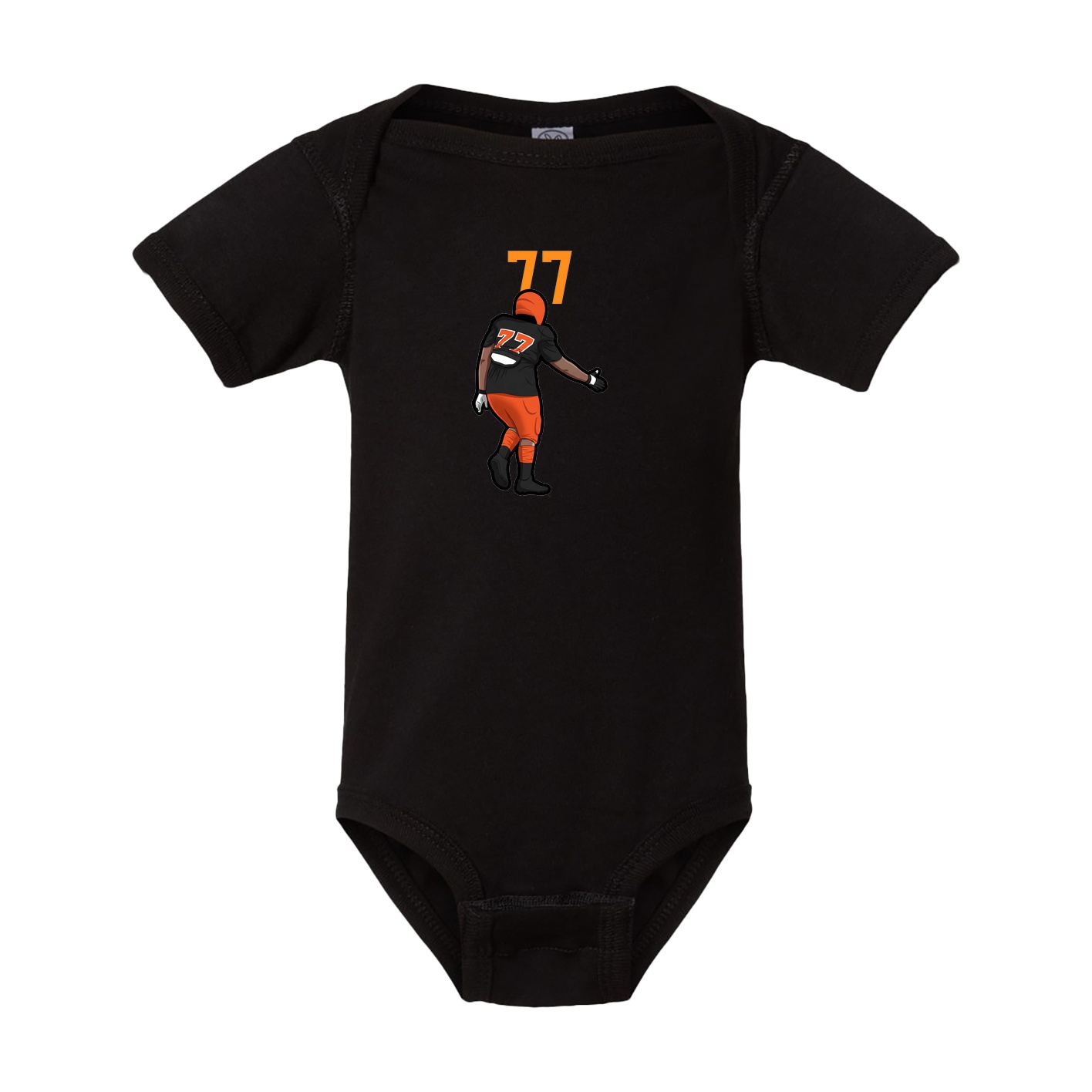 Baby Onesie — Number Top in Black