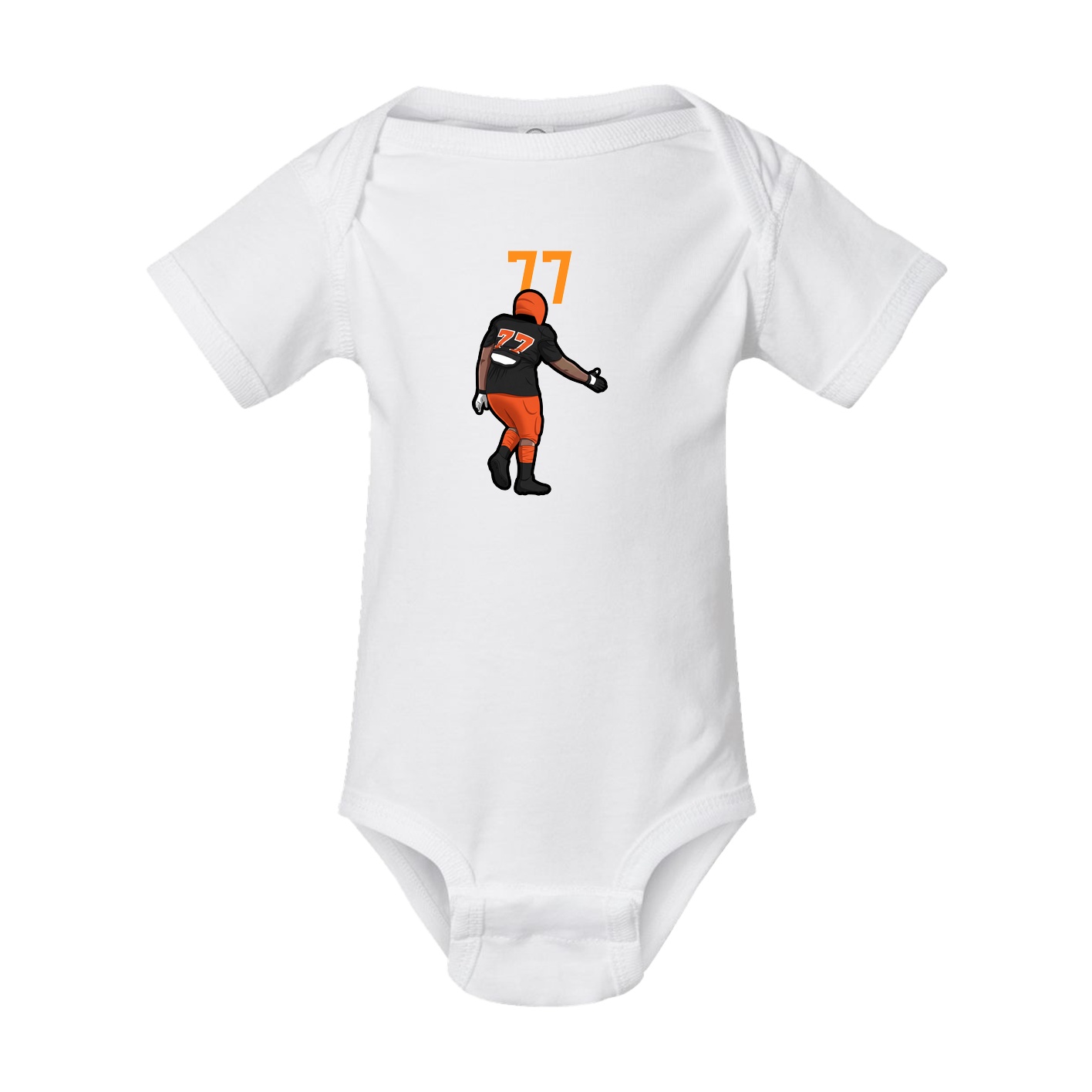 Baby Onesie — Number Top in White