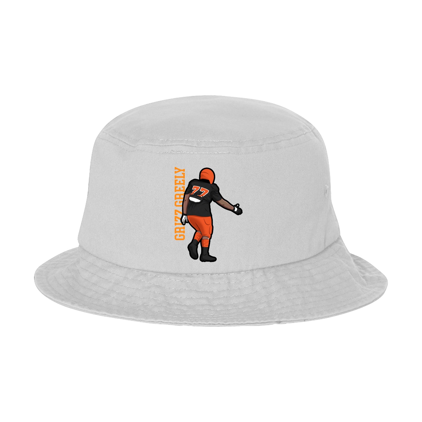 Bucket Cap — Name Vertical in White