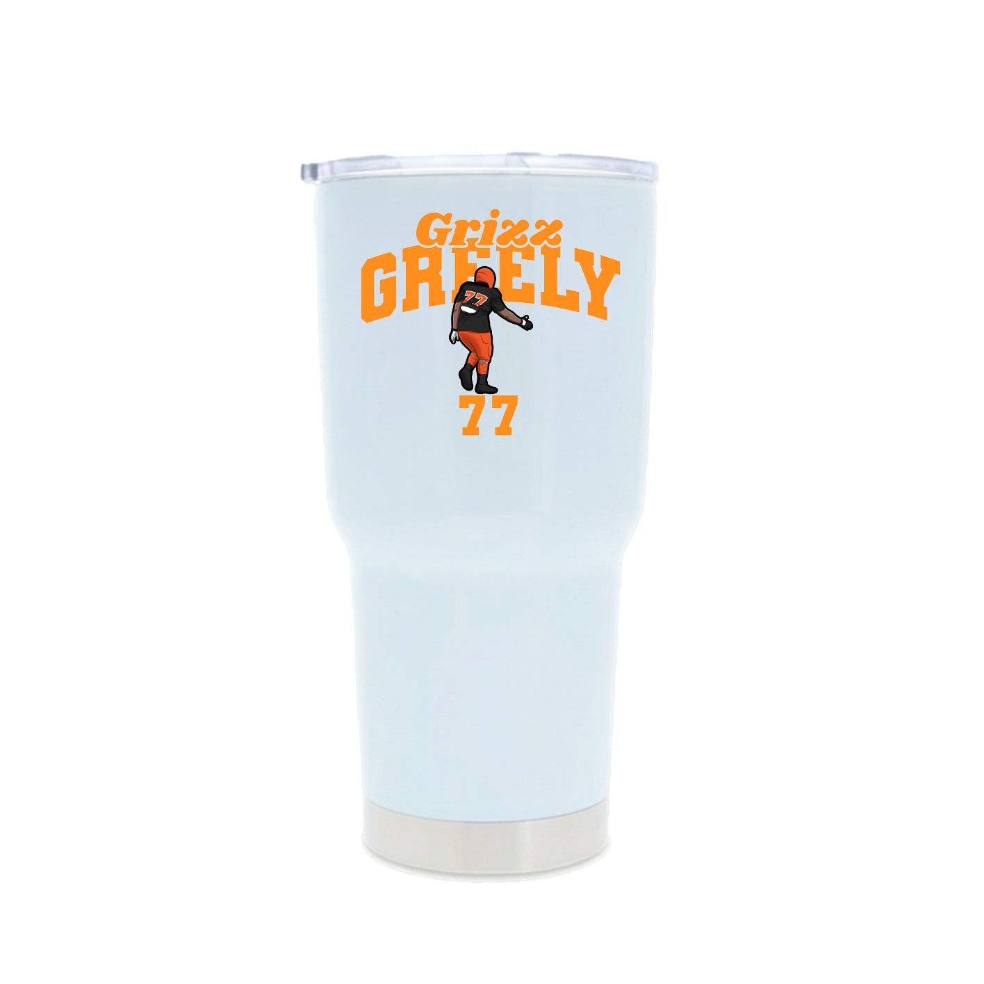 30oz Stainless Steel Tumbler — Signature Arch in White