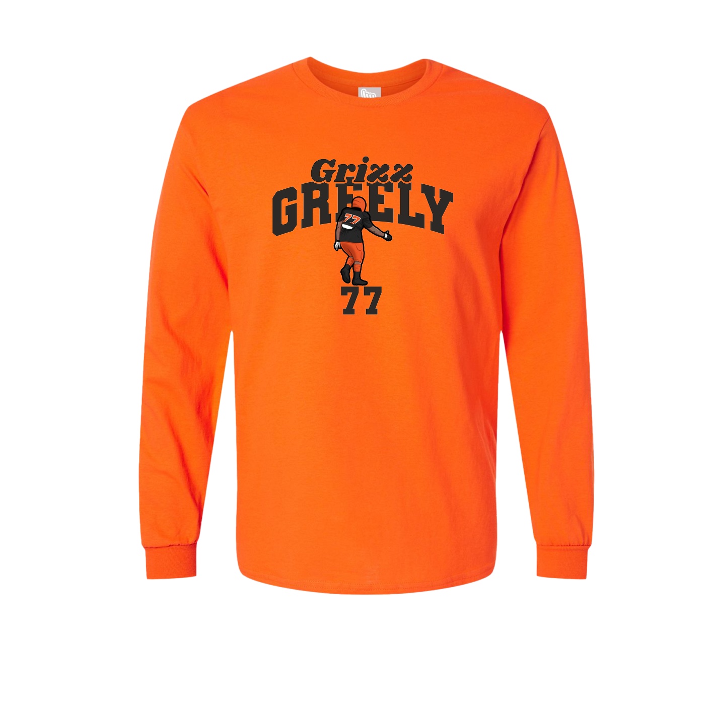 Long Sleeve Tee — Signature Arch in Orange