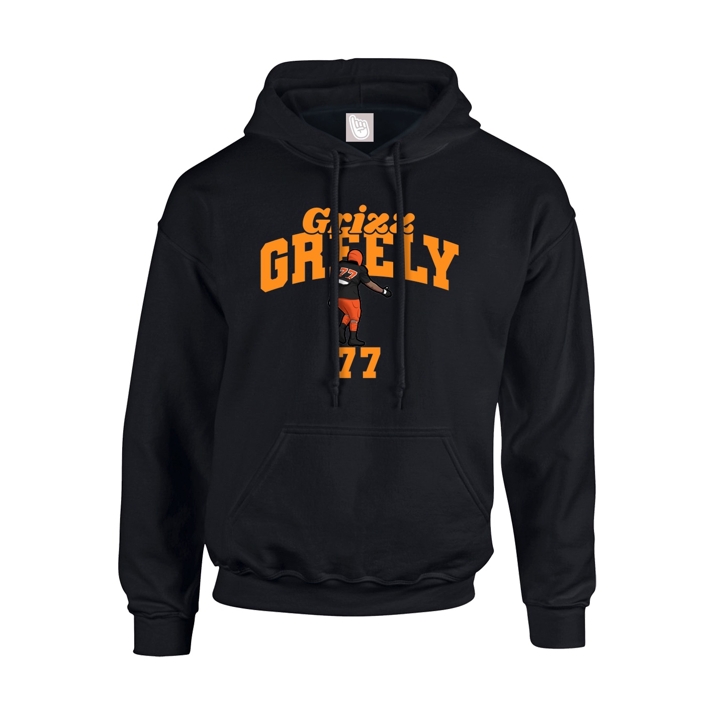 Youth Hoodie — Signature Arch in Black