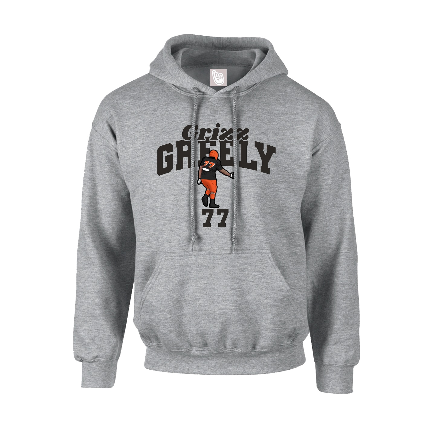 Youth Hoodie — Signature Arch in Grey
