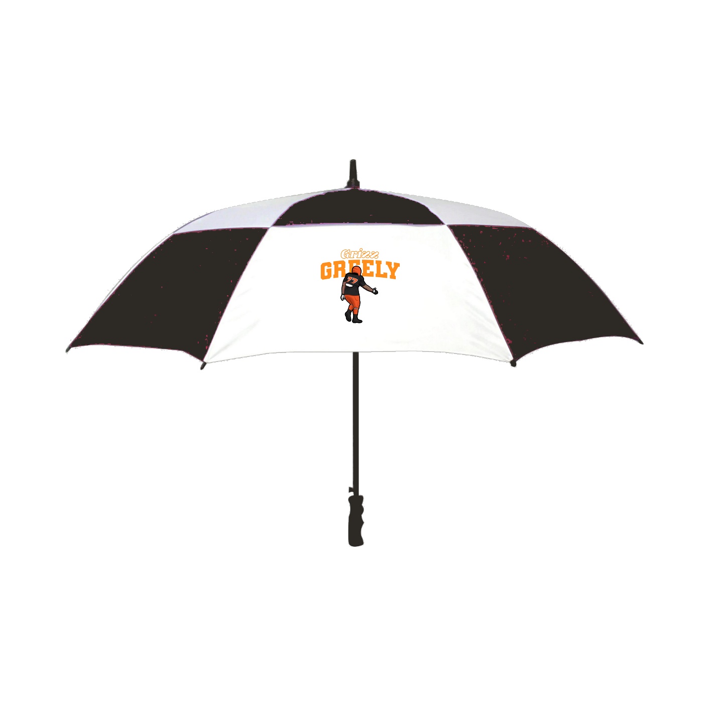 Golf Umbrella — Name Arch in Black