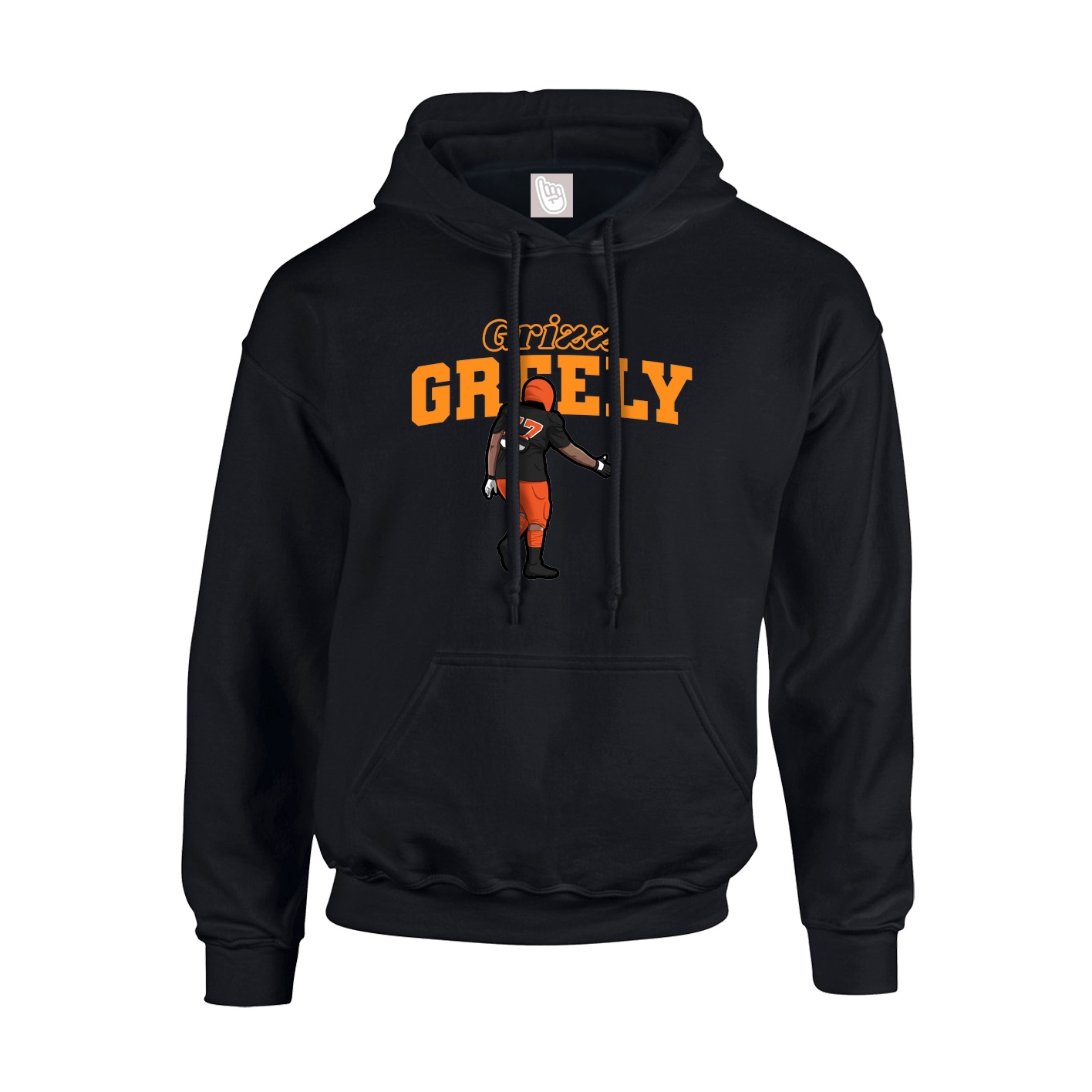 Hoodie — Name Arch in Black