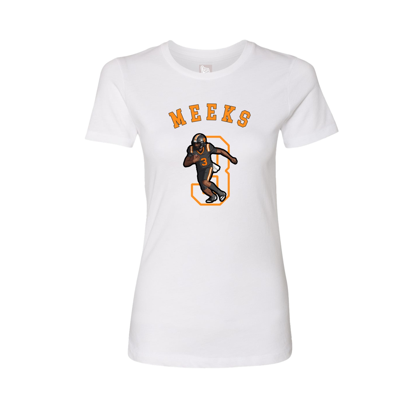 Fitted Women's Tee — Shirsey Arch in White