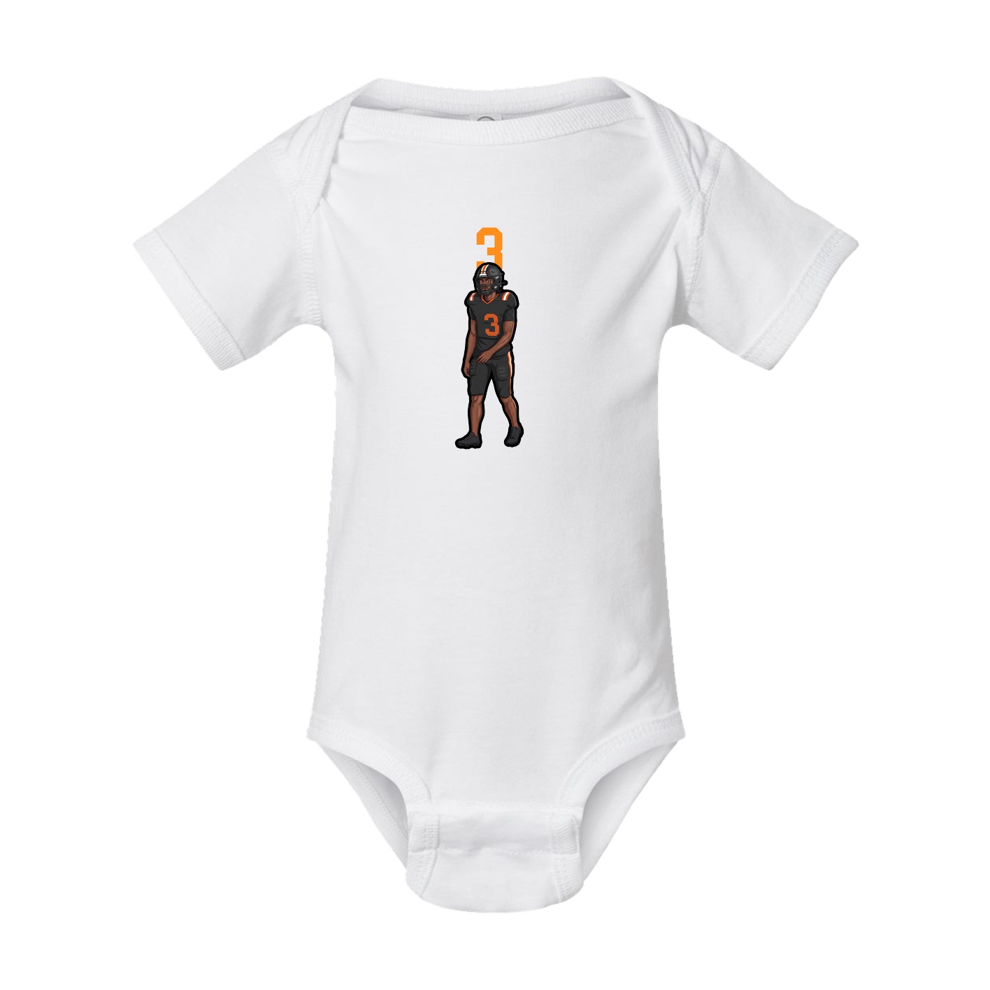 Baby Onesie — Number Top in White