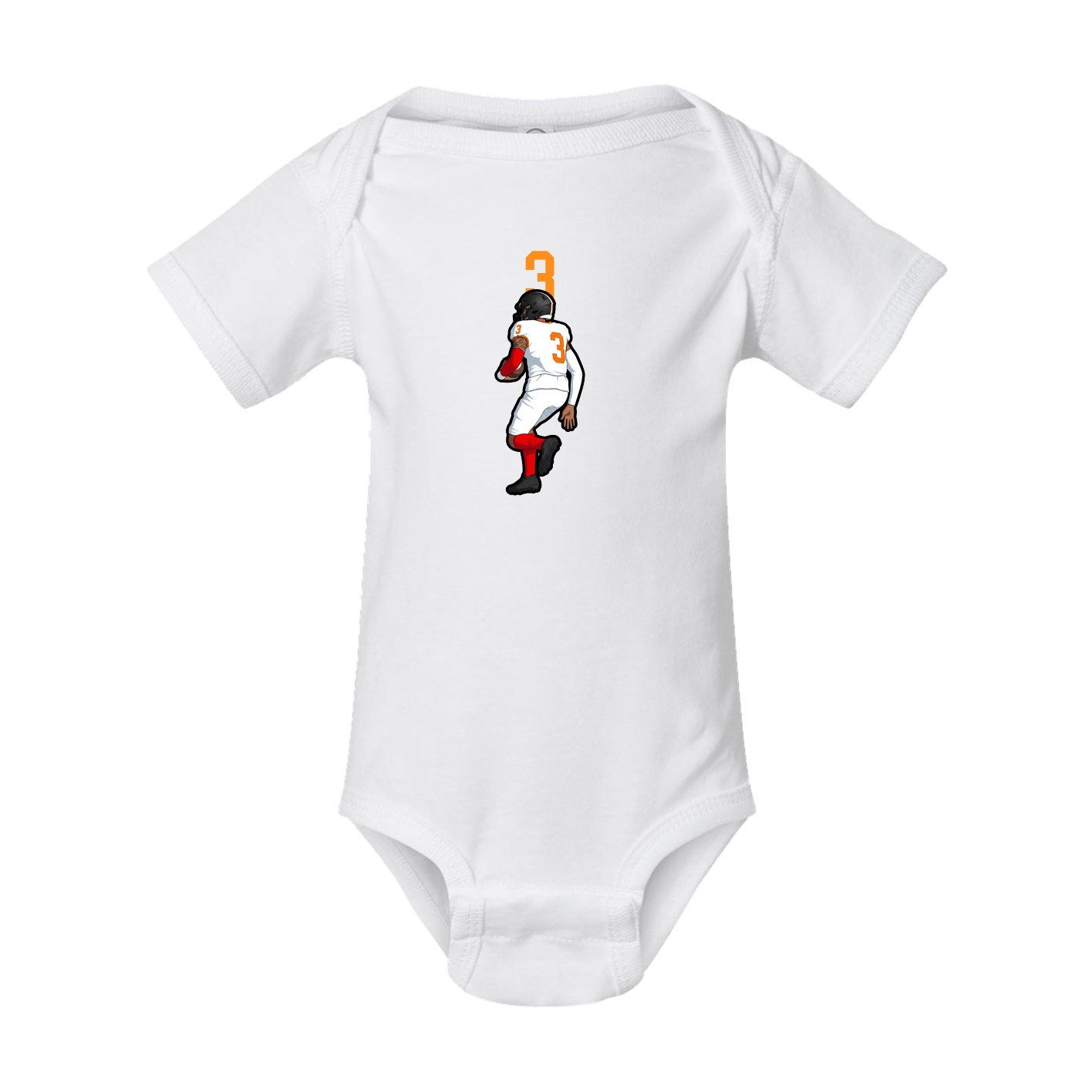 Baby Onesie — Number Top in White