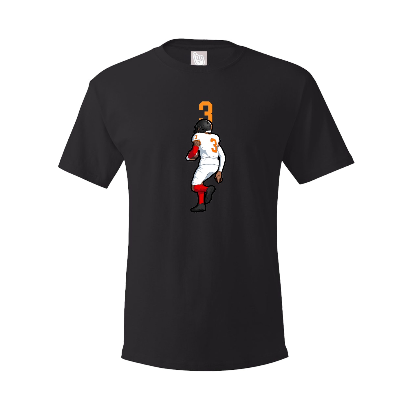 Youth Tee — Number Top in Black