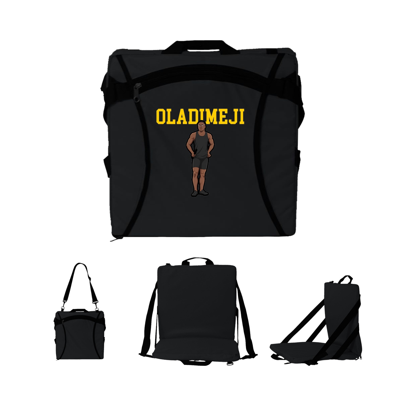 Folding Stadium Seat — Shirsey in Black
