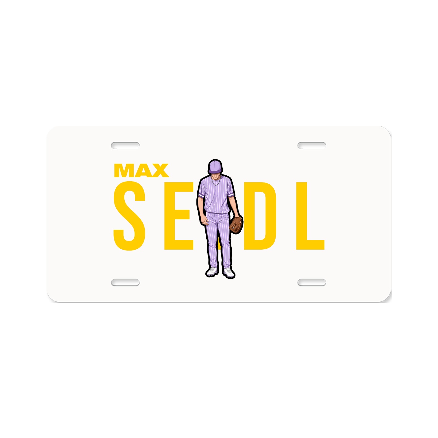 License Plate — Player Name in Classic